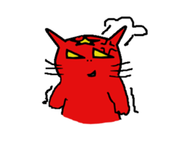 devil cat sticker #1368454