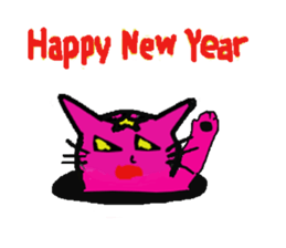 devil cat sticker #1368456