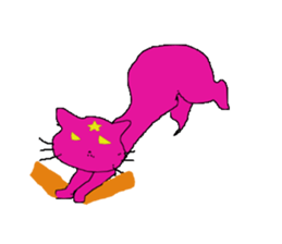 devil cat sticker #1368480