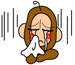 Encouraging monkey "Monkichimaru" sticker #1368673