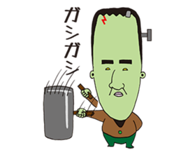 FrankensteinYAMADA and zombiecat sticker #1369001