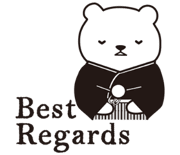 Japanese Bear in English sticker #1369643