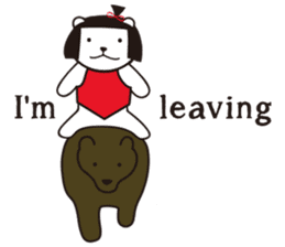 Japanese Bear in English sticker #1369664