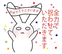 Rabbit sell flattery sticker #1369687