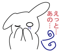 Rabbit sell flattery sticker #1369703