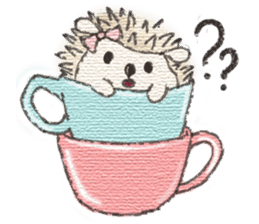 Hedgehogs in Love sticker #1370183