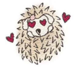 Hedgehogs in Love sticker #1370189