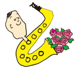 I live in the sax sticker #1371139