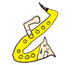 I live in the sax sticker #1371141