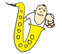 I live in the sax sticker #1371145