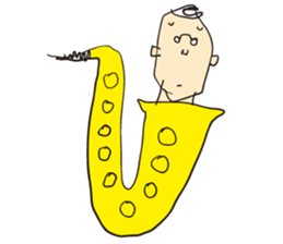 I live in the sax sticker #1371146