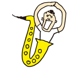 I live in the sax sticker #1371159