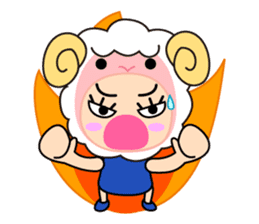 Original Horoscopes: Aries "The Ram" sticker #1371213