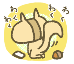 Happy Squirrel sticker #1371835