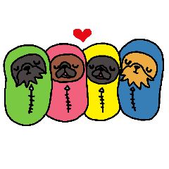 Cute Dog Sticker for winter use