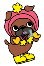 Cute Dog Sticker for winter use sticker #1371842