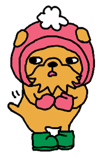 Cute Dog Sticker for winter use sticker #1371843