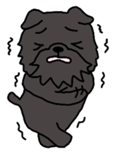 Cute Dog Sticker for winter use sticker #1371844