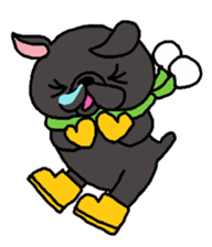 Cute Dog Sticker for winter use sticker #1371845