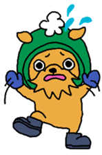 Cute Dog Sticker for winter use sticker #1371846