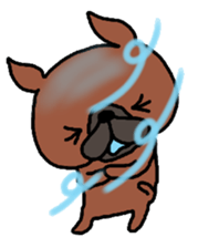 Cute Dog Sticker for winter use sticker #1371848