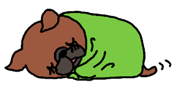 Cute Dog Sticker for winter use sticker #1371854