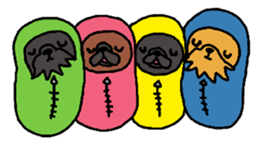 Cute Dog Sticker for winter use sticker #1371855