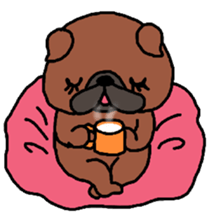 Cute Dog Sticker for winter use sticker #1371856