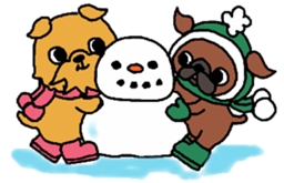 Cute Dog Sticker for winter use sticker #1371858