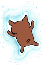 Cute Dog Sticker for winter use sticker #1371859