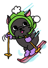 Cute Dog Sticker for winter use sticker #1371863