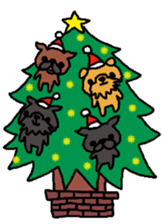 Cute Dog Sticker for winter use sticker #1371868