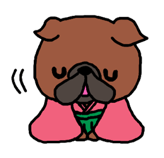 Cute Dog Sticker for winter use sticker #1371877