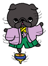 Cute Dog Sticker for winter use sticker #1371878