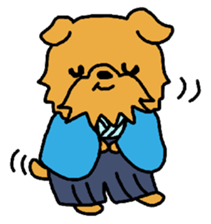 Cute Dog Sticker for winter use sticker #1371879