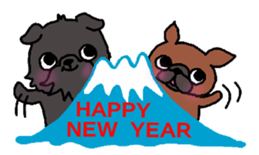 Cute Dog Sticker for winter use sticker #1371881