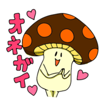 Funny mushroom sticker #1372084