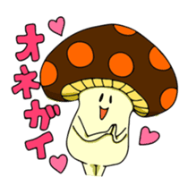 Funny mushroom sticker #1372084