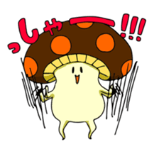 Funny mushroom sticker #1372091