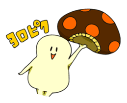 Funny mushroom sticker #1372093