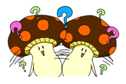 Funny mushroom sticker #1372095