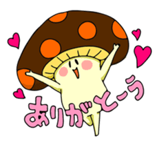 Funny mushroom sticker #1372101