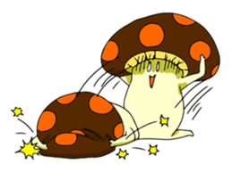 Funny mushroom sticker #1372106