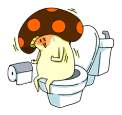 Funny mushroom sticker #1372112