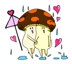 Funny mushroom sticker #1372117
