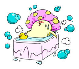 Funny mushroom sticker #1372118