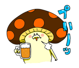 Funny mushroom sticker #1372119
