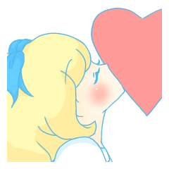 Sticker of the fairy tale Alice