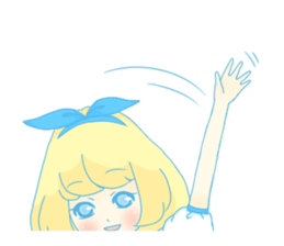 Sticker of the fairy tale Alice sticker #1372162