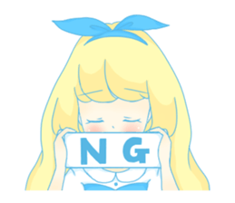 Sticker of the fairy tale Alice sticker #1372174